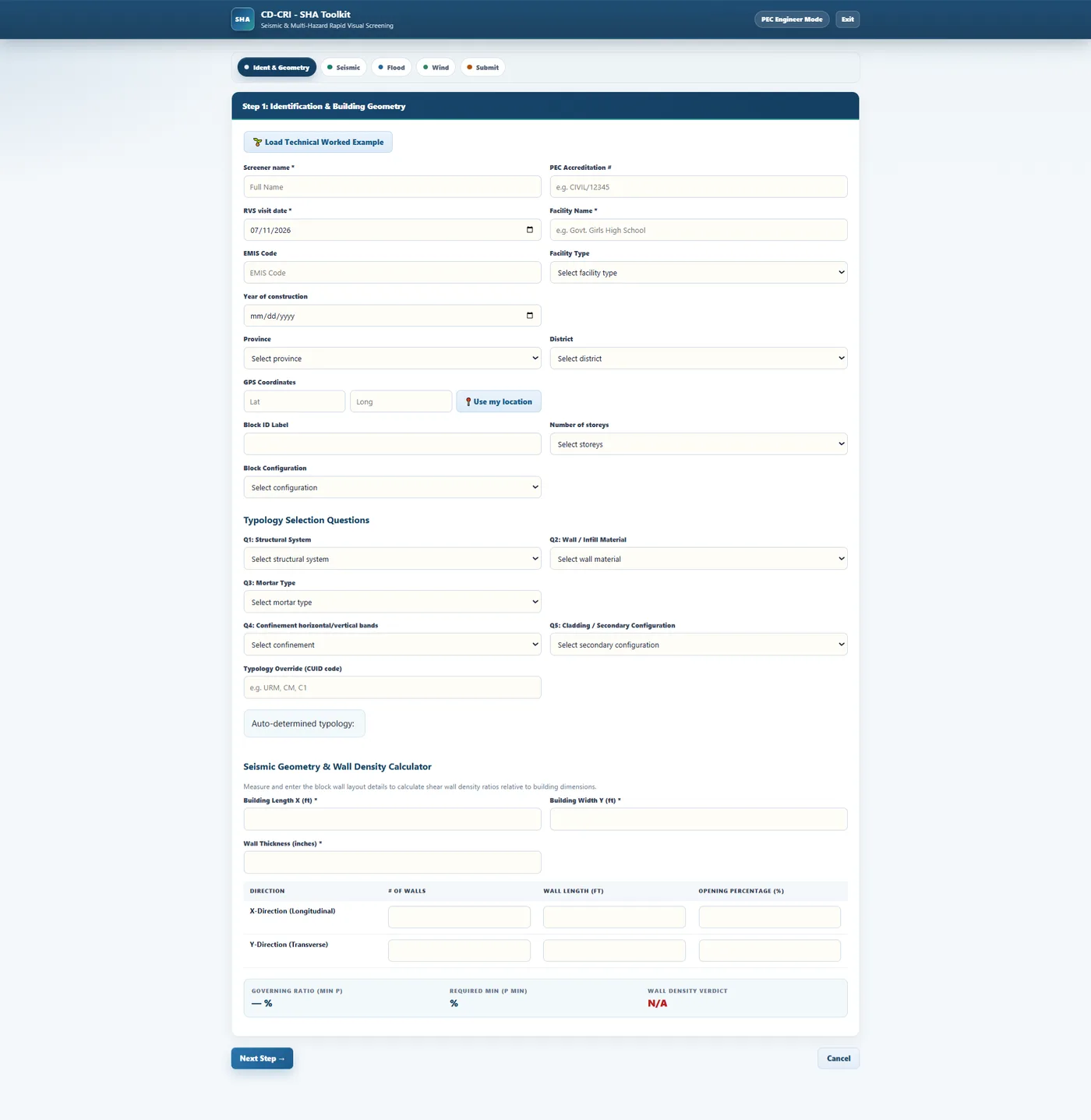 SHA Toolkit supervisor dashboard